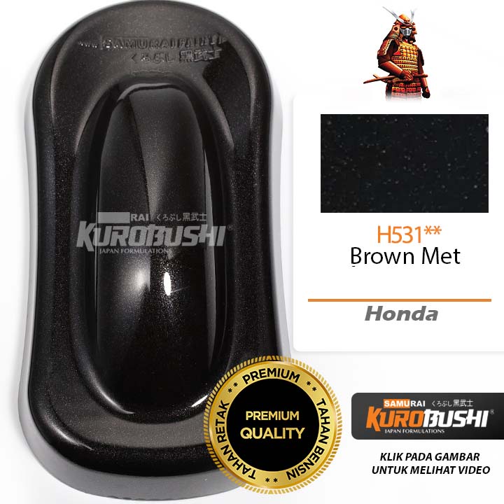 Samurai Paint Kurobushi Cat Semprot Pilox Pilok Warna Brown Met (H531**) Coklat Metalik Brown Metallic (400cc)