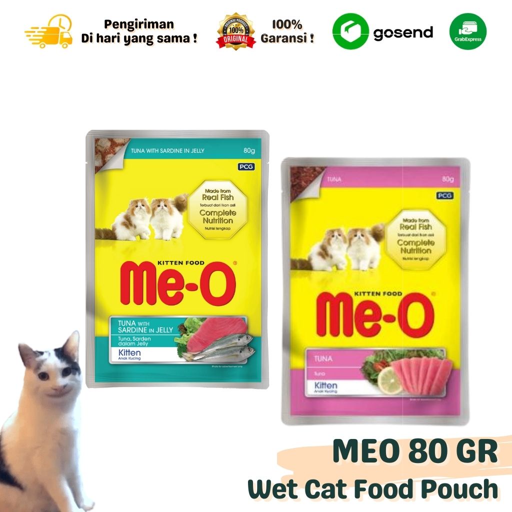 Makanan Basah Wet Cat Food MEO POUCH ALL STAGE 80GR