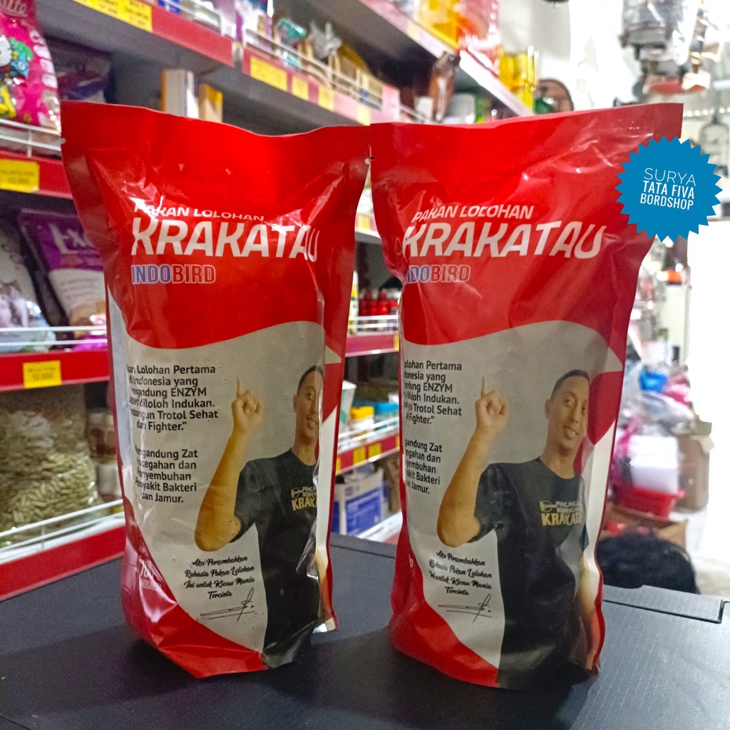VOER LOLOHAN KRAKATAU 450GRAM VOER LOLOHAN BERKUALITAS UNTUK BURUNG MURAI BATU