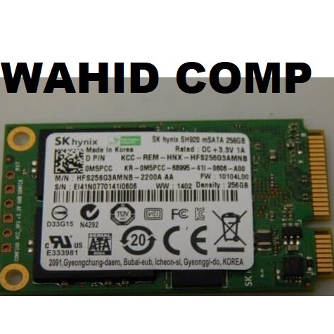 ssd msata 128gb samsung skhynix - MURAH