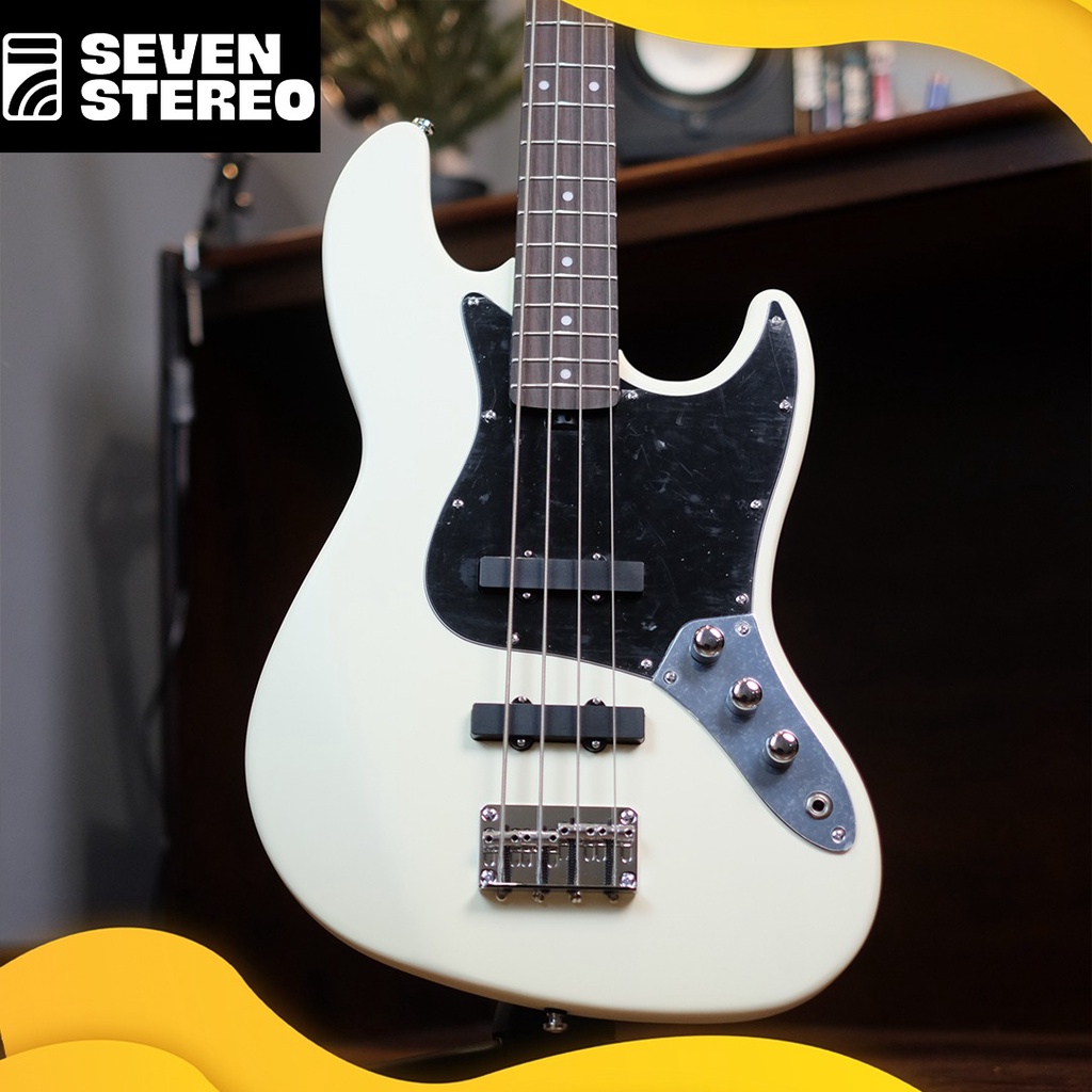 HEX B100R B100 R S/IV Ivory White Jazz Bass