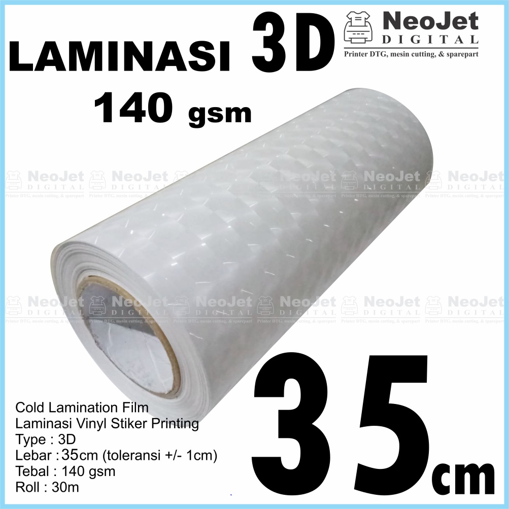 

Laminasi 3D Dingin Laminating Tiga Dimensi Murah Lebar 35 cm 140gsm Panajng 30 m Efek Hologram Motif Kotak