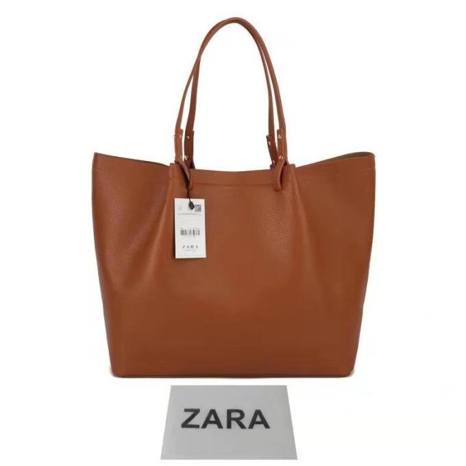 S15 TAS KULIT WANITA TOTE BAG TOTEBAG SIMPLE BRANDED ASLI IMPORT ZARA