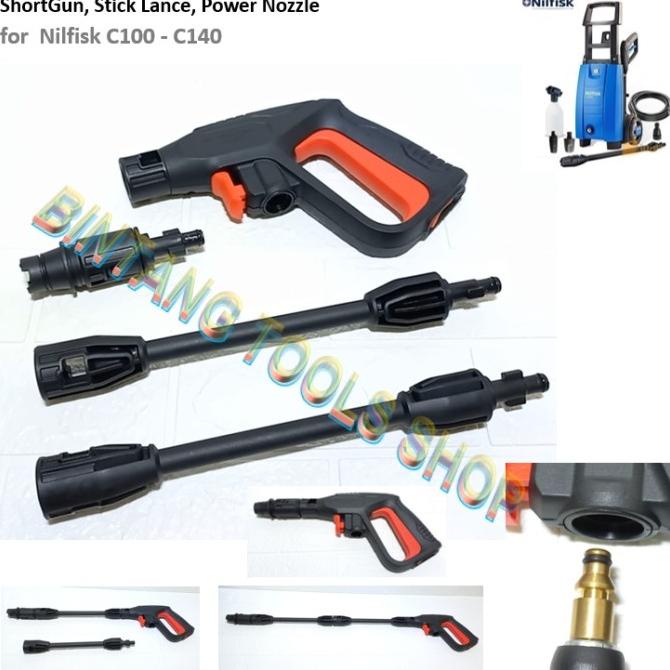 Tembakan Short Gun Stick Lance Nozzle Jet Cleaner for Nilfisk C100 140