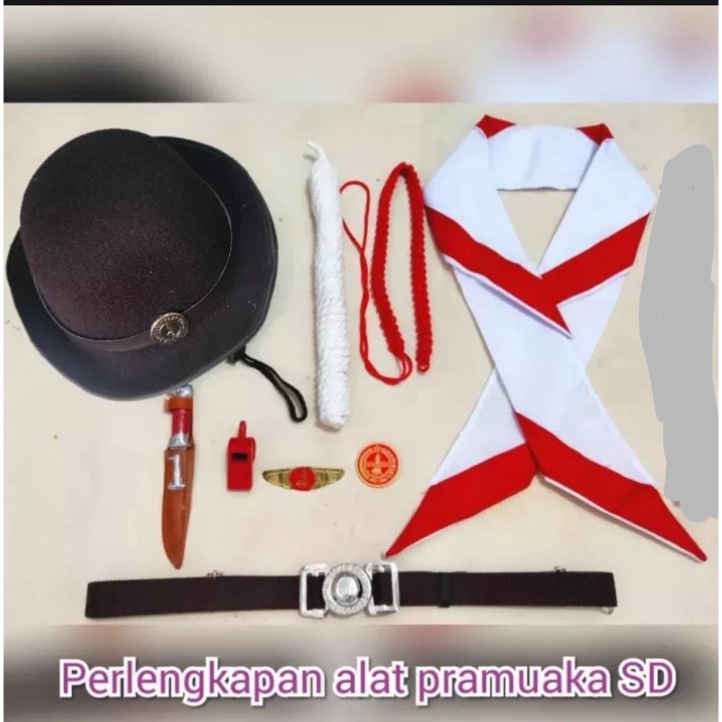 Perlengkapan Pramuka SD Set Lengkap Alat Pramuka Anak Perempuan