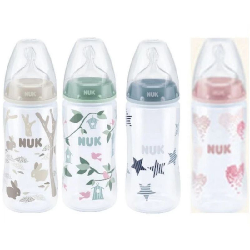 Botol Susu NUK Premium Choice 300ml Dot Wideneck Semi Gepeng Made In Germany