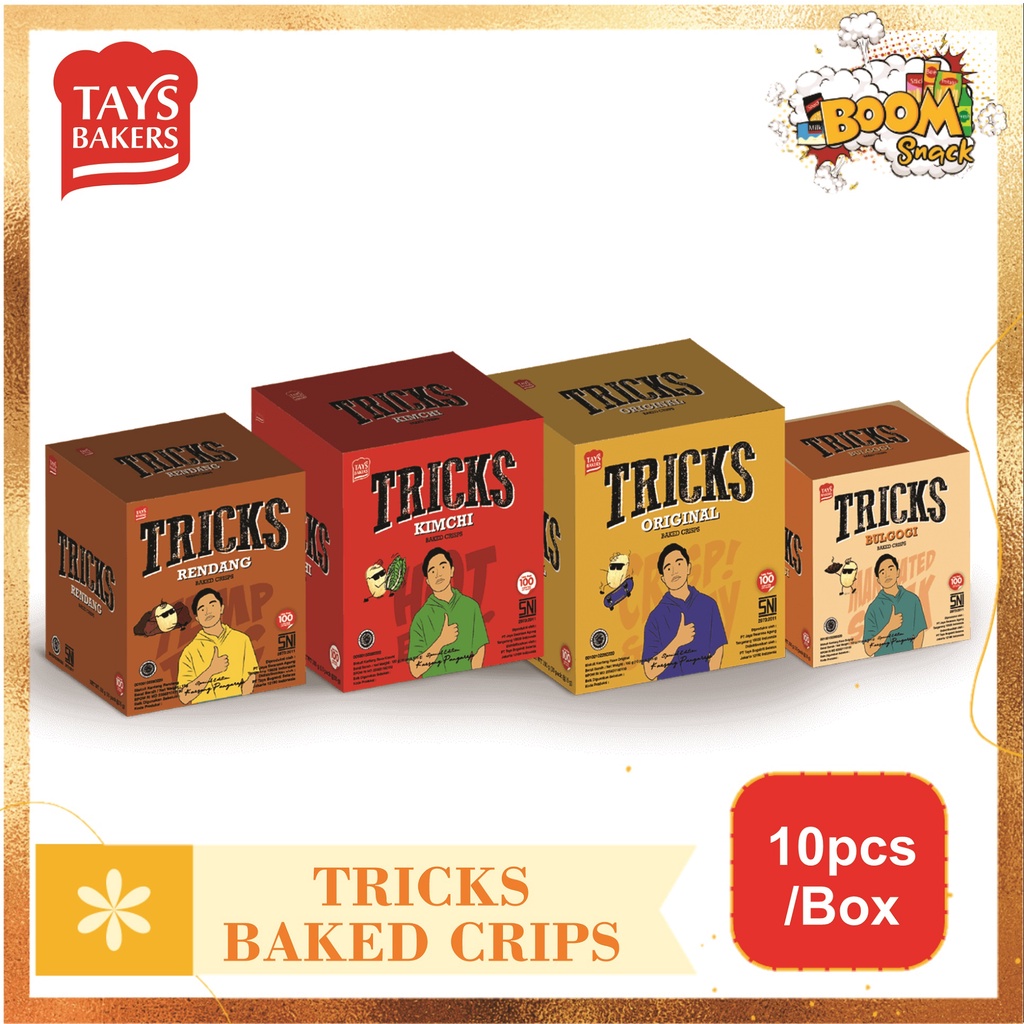 BOX - Tricks Baked Crisps isi 10pcs