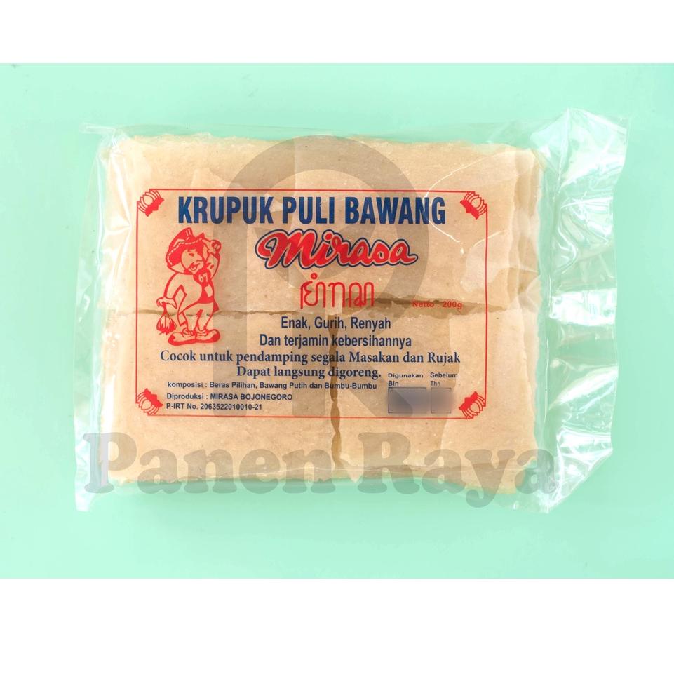 

>V44859) Krupuk Puli Gendar Bawang Mirasa Mentah 200gr