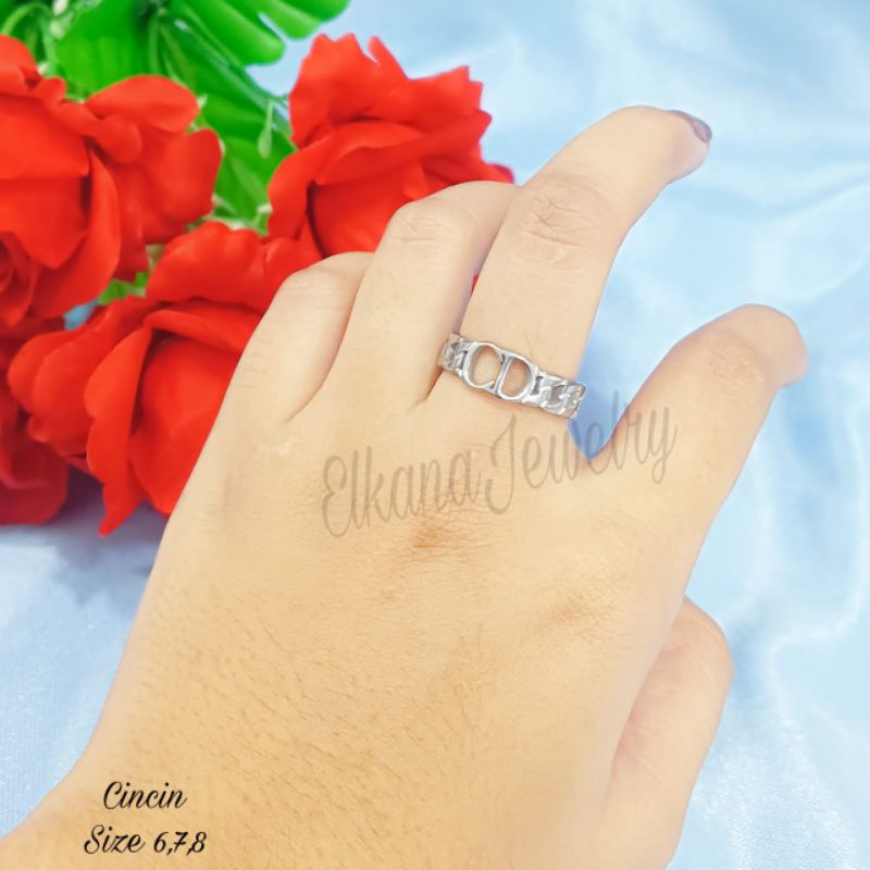 GELANG SERUT+ CINCIN C BOLA FASHION Perhiasan super berkelas korea anti karat dan anti luntur