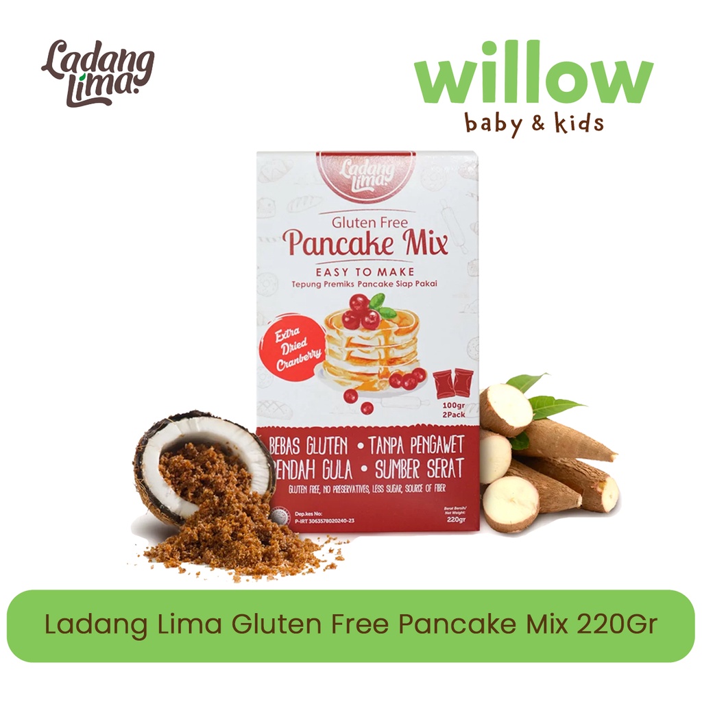 

Bahan Makanan - Ladang Lima Gluten Free Pancake Mix 220Gr