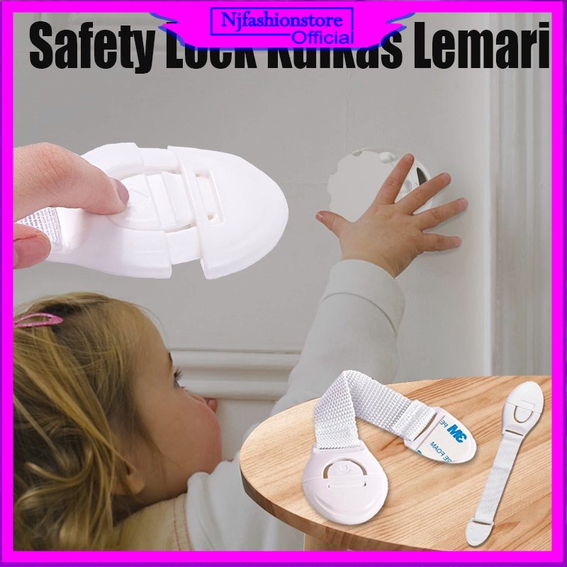 Jual Kunci Pengaman Kulkas Lemari Laci Safety Lock Kulkas Lemari