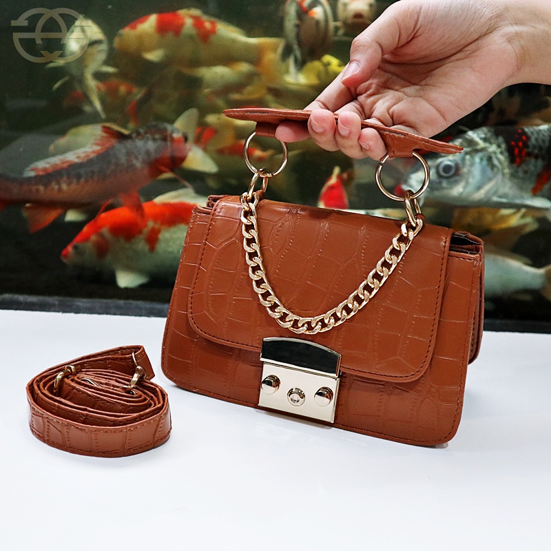 Tas Selempang Wanita Croco Micro Terbaru 02-6726 Fashion Slingbag Korea Import Grosir Murah Tas Andin THR