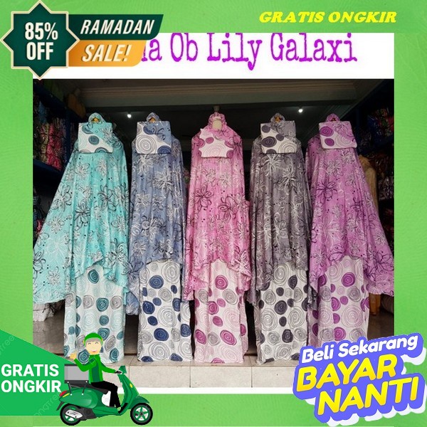 Mukena 2In1 Broken White Katun Rayon Twill Premium | Ukuran Jumbo Bahan Rayon Premium Twill Putih Re