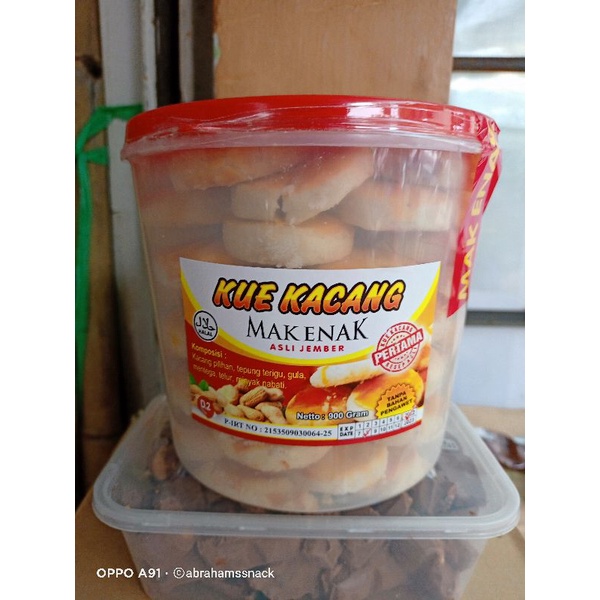 

KUE KACANG MAK ENAK RASA ORIGINAL BERAT 900GRAM, KUCANG ASLI JEMBER