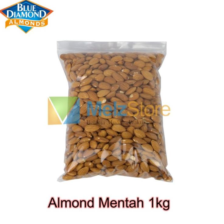 

Diskon ｀ Kacang Almond Mentah Kupas Utuh Raw Whole Blue Diamond 1kg, 500gr, 250gr ☒