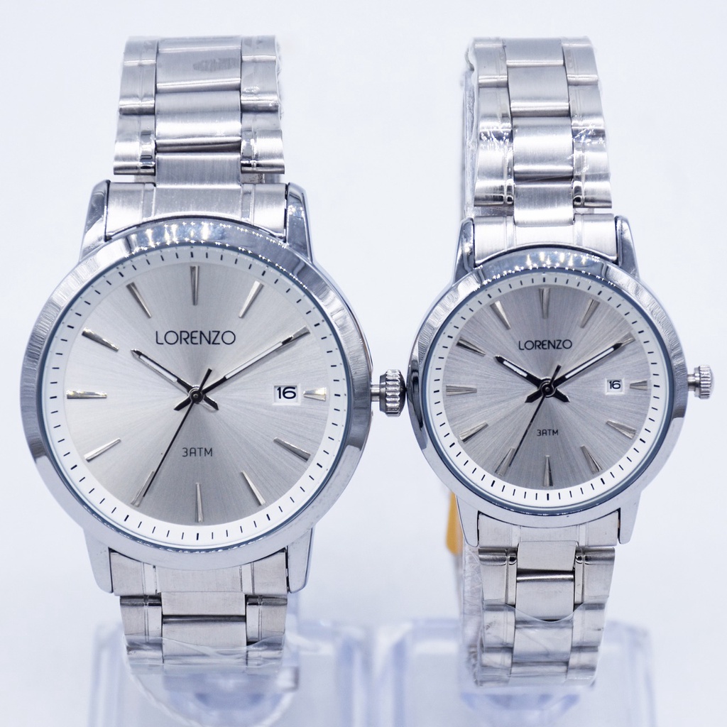 JAM TANGAN CAUPLE LORENZO 5108M 5108L 5108 ORIGINAL FREE BOX