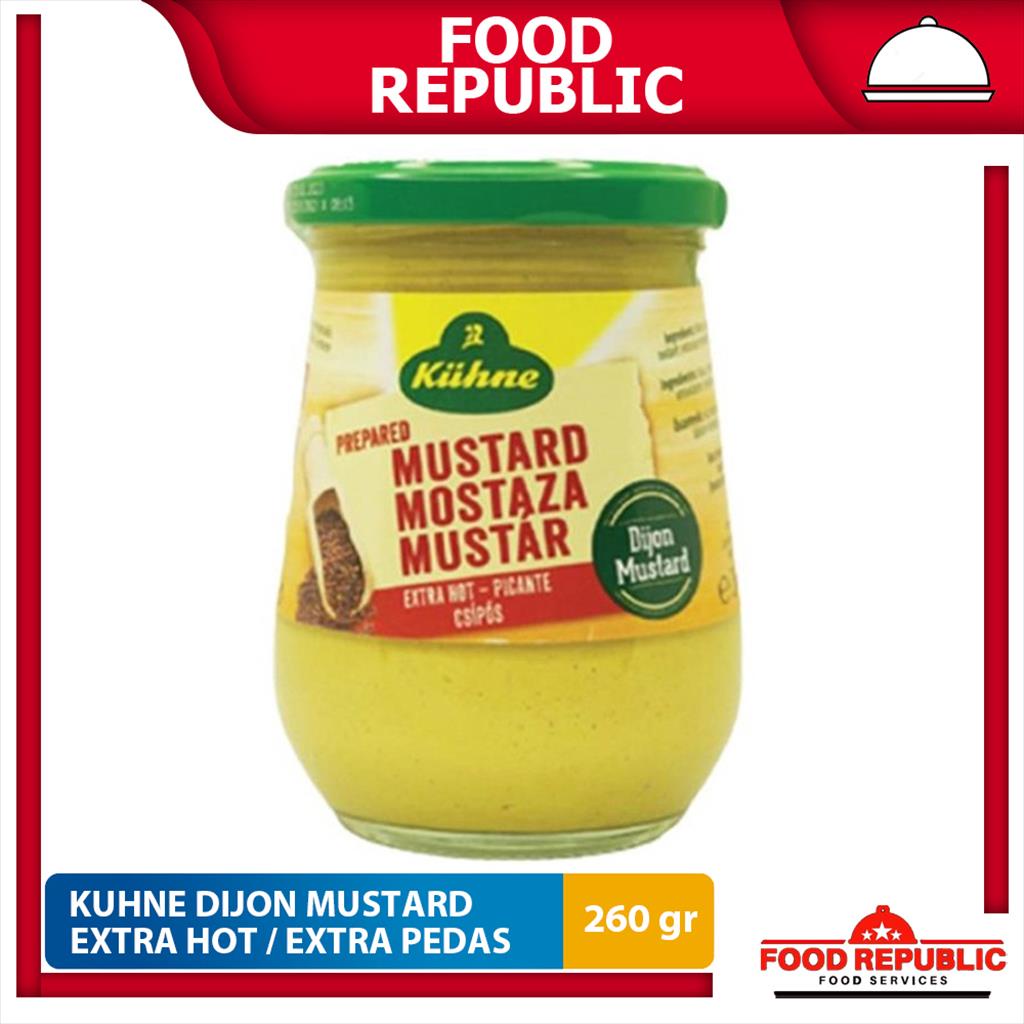 Jual KUHNE DIJON MUSTARD EXTRA HOT 260 GR MOSTER EXTRA PEDAS IMPORT