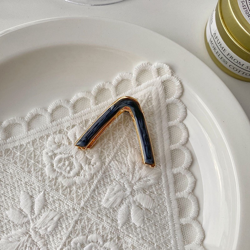 Chic V Bentuk Cakar Klip Wanita Klip Rambut Geometris Jepit Rambut Gadis Hair Claw Hair Barrettes Fashion Aksesoris Rambut