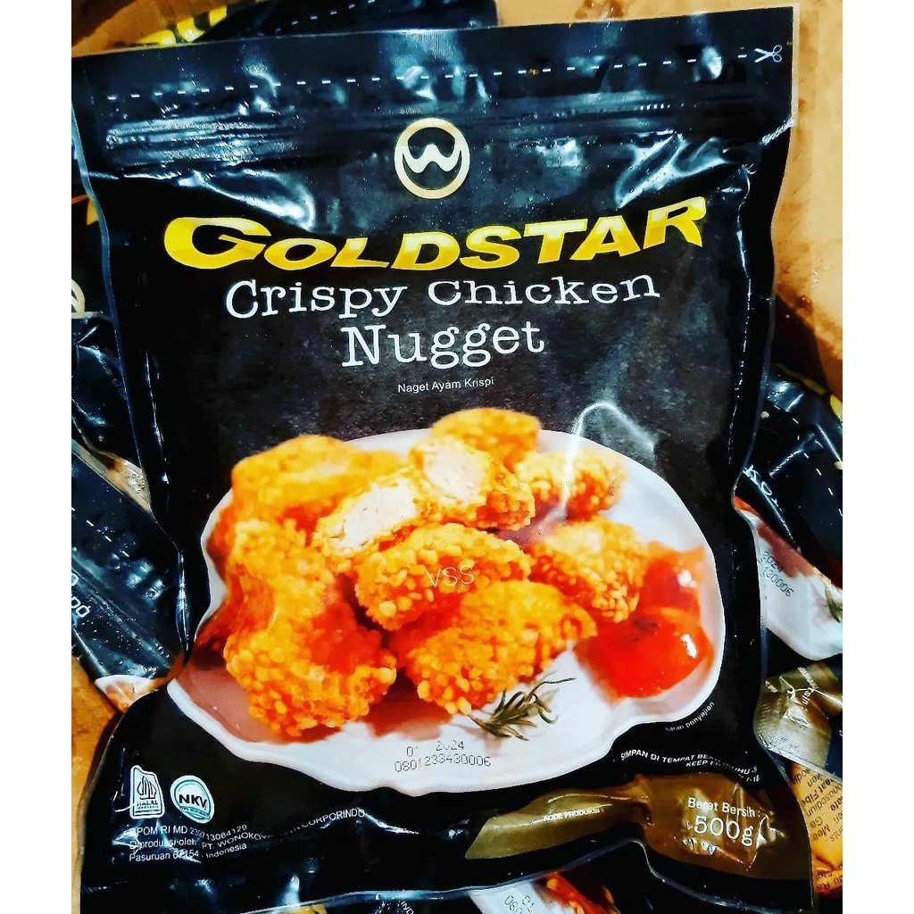 

GOLDSTAR CRISPY CHICKEN NUGGET 500gr/nugget crispy terlaris termurah