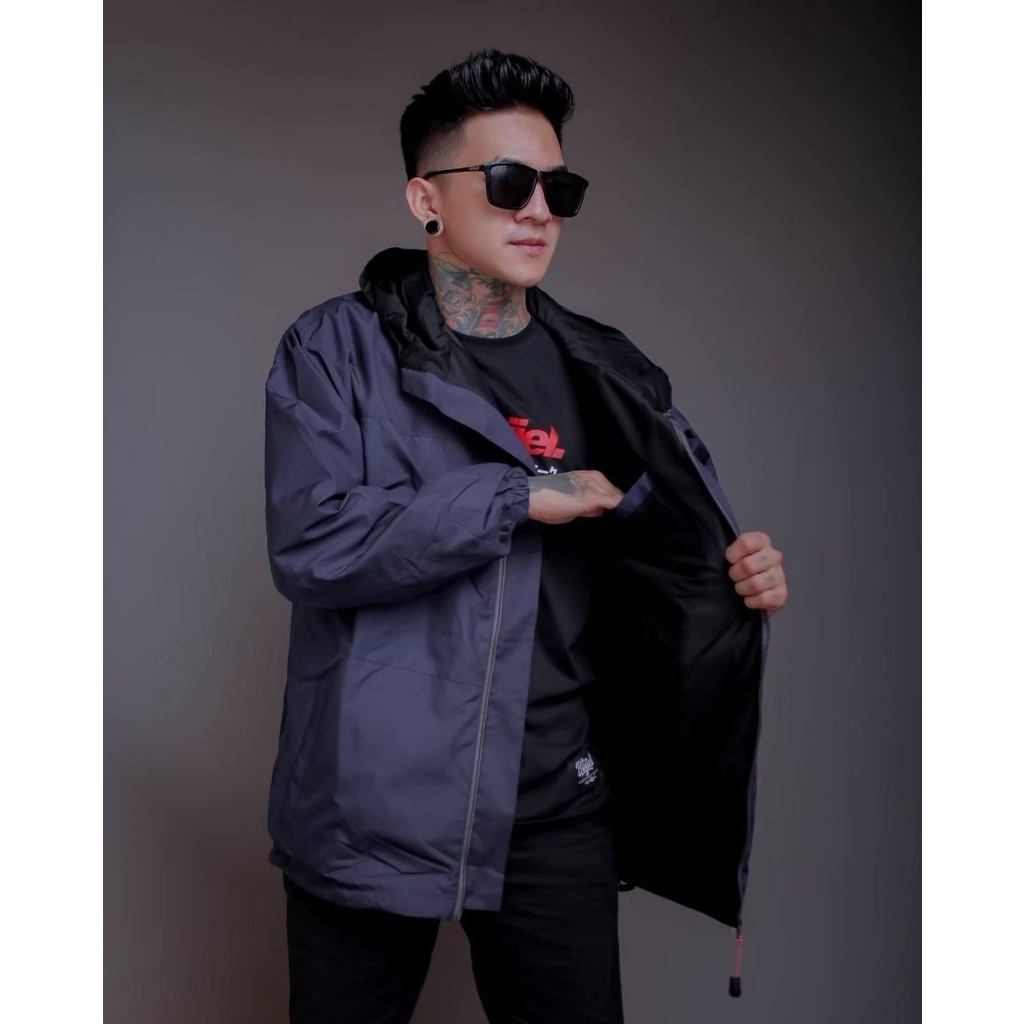 The Bojiel - Jaket Bojiel Pria Jaket Parasut Jaket Outdoor Jaket Distro Navy