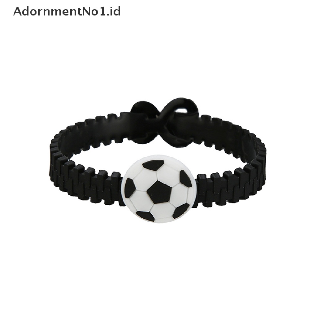 [AdornmentNo1] 5pcs Gelang Dekorasi Sepak Bola Piala Dunia Baju Sepak Bola Gelang Anak Piala Kartun PVC Perhiasan Cinta Anak Adjustable Gelang Untuk Anak Sepak Bola Th