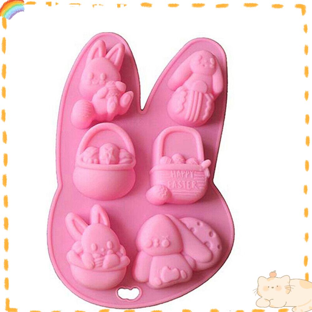 Solighter Easter Silicone Mold Cetakan Coklat Permen Lilin