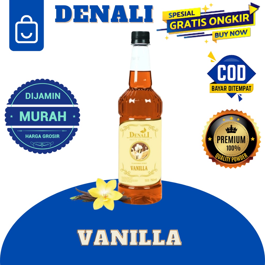 

DENALI SYRUP VANILLA SIRUP RASA VANILI KEKINIAN