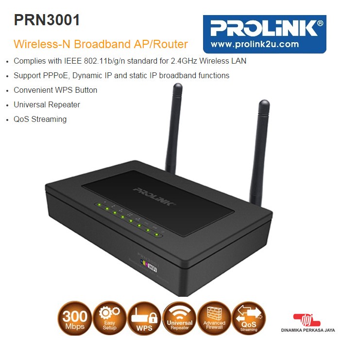 PROLiNK PRN3001 Wireless Broadband AP/Router