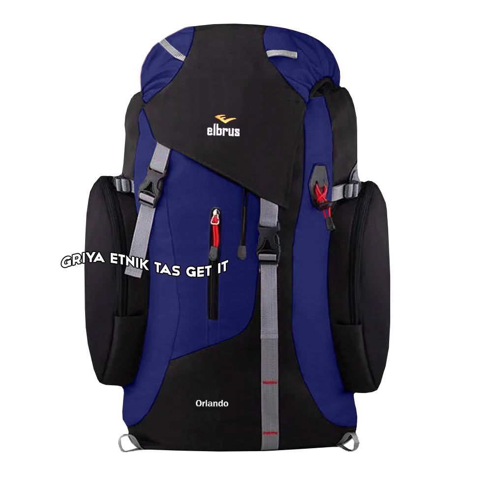 Tas Carrier 60L Keril Gunung Jumbo Ransel Camping Elbrus Orlando