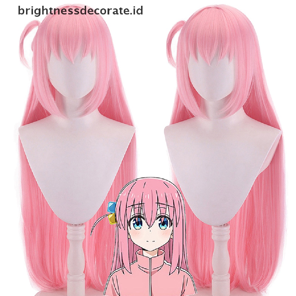 [Birth] Wig Cosplay Anime Bocchi The Rock Gotou Hitori Cosplay Panjang 70cm Wig Cosplay [ID]