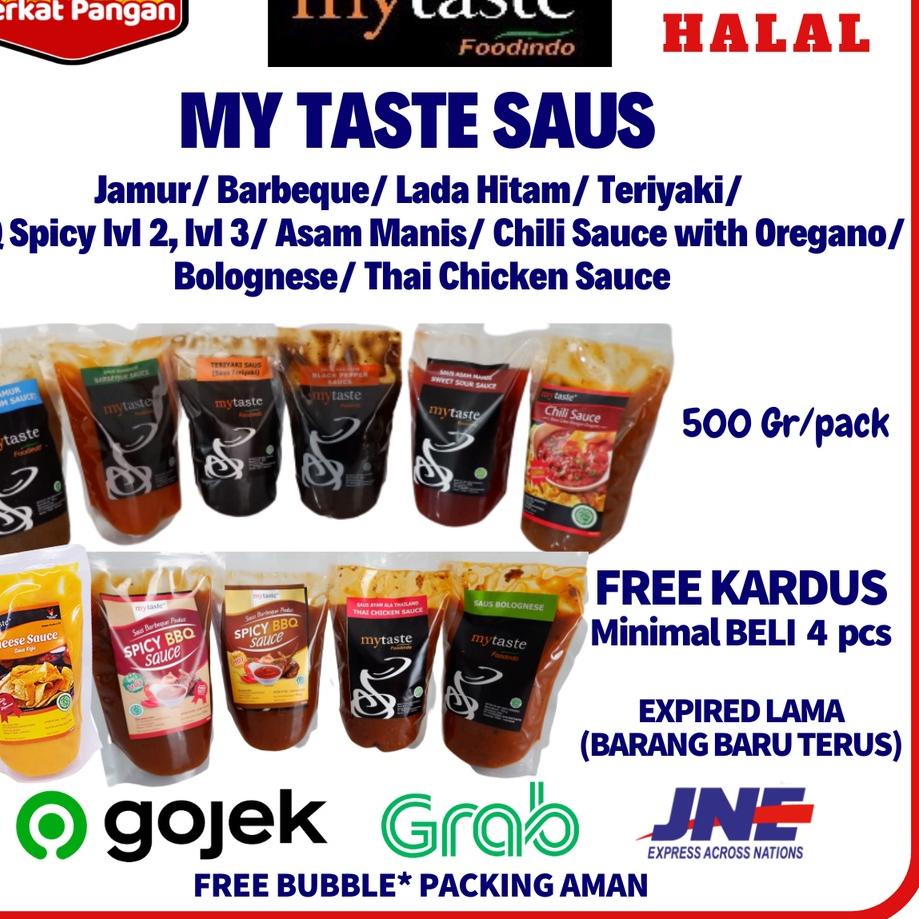 

AFF167 MyTaste Saus Jamur / Barbeque/ Lada Hitam / Teriyaki / BBQ Spicy/ Asam manis/ Chili Saus My taste ||