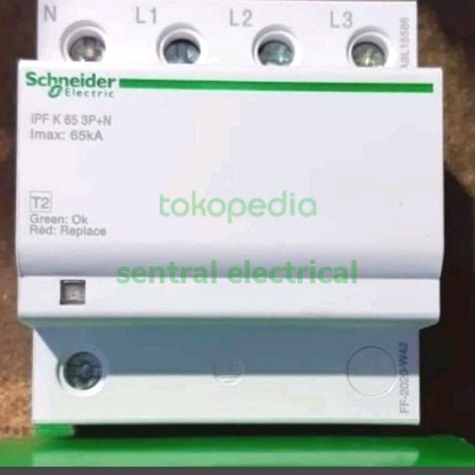 SCHNEIDER ARESTER IPF K 65 3P+N 65 kA A9L15586 SURGE ARESTER IPF 65KA ---READY---