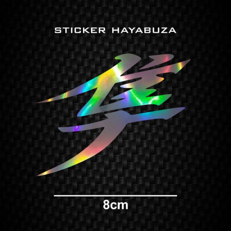 Sticker motorstiker cutting  hayabusa kanji