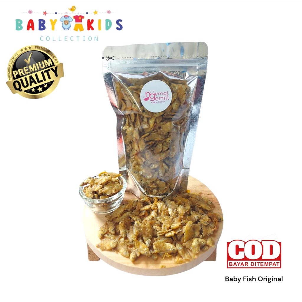 

Snack Cemilan Baby Fish Crispy Ikan Krispi Bumbu Original Homemade Kualitas Premium