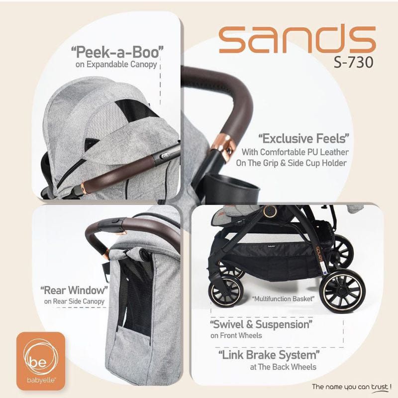 Stroller Babyelle Sands BS730 -  Kereta Dorong Bayi / Stroller Bayi