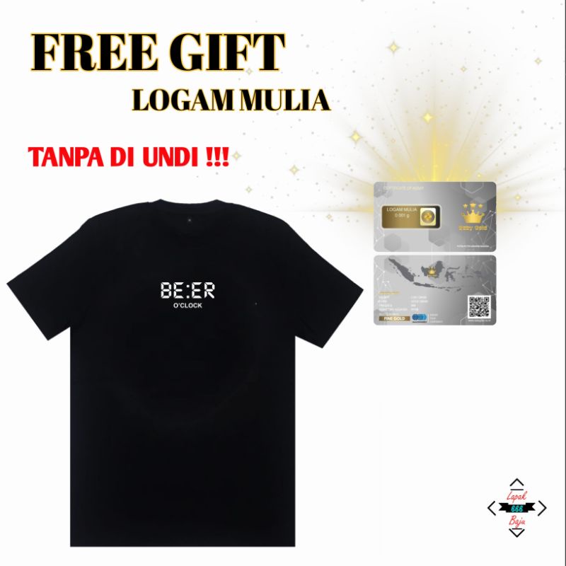 [BISA COD] Bisa Custom Design Suka Suka/ T-shirt Distro BE:ER o'clock  CottonCombed24s / Kaos Distro