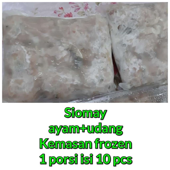 

Siomay Somai Ayam Udang Premium HALAL Lezat Enak FROZEN 1 Pack isi 10