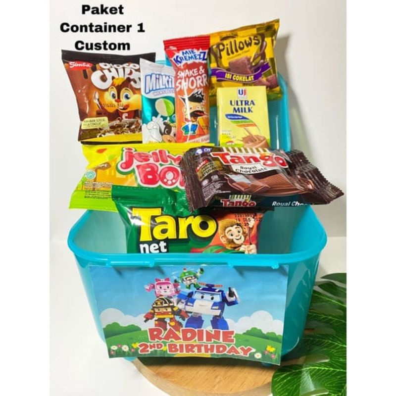 

PAKET SOUVENIR ULANG TAHUN CONTAINER / SNACK ANAK PAKET MURAH / PAKET ULTAH BOX / PAKET SANTUNAN / PAKET HEMAT ULTAH