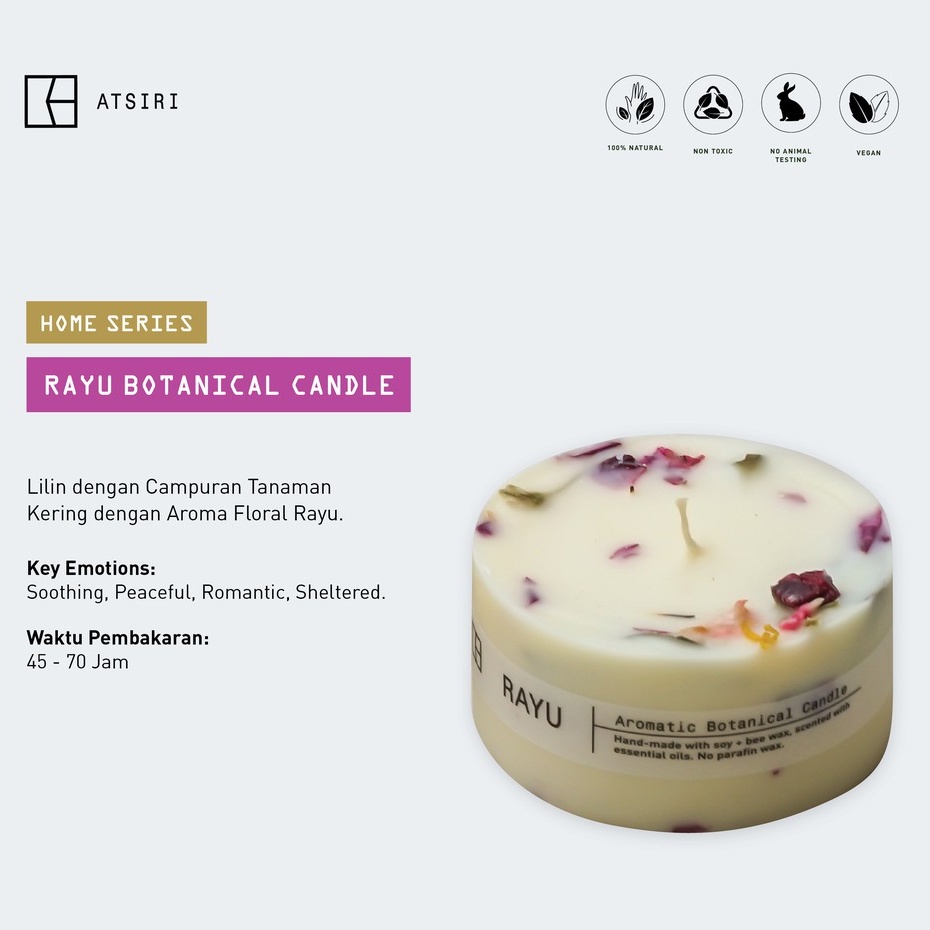 Botanical Candle - Rumah Atsiri