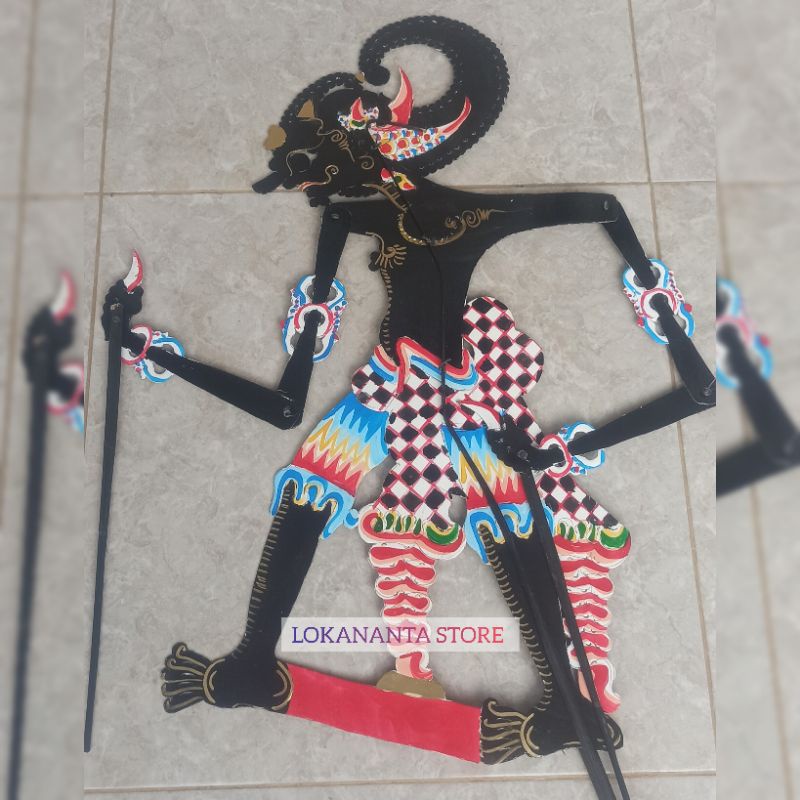 WAYANG BIMA WERKUDARA WAYANG|BIMO WAYANG KULIT BAHAN KERTAS KARTON DUPLEK