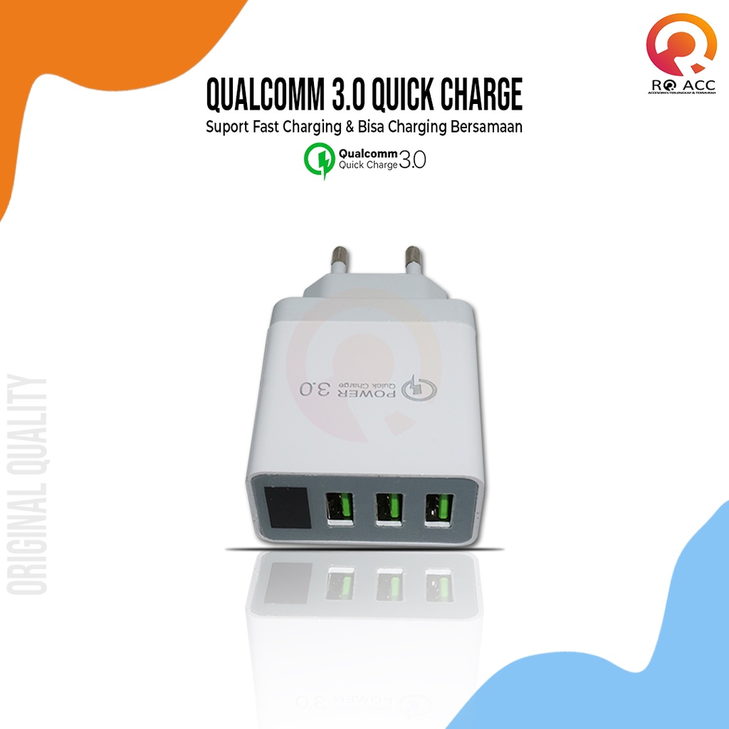 [RO ACC] NVN-PTC02 NANVAN CHARGER FAST CHARGING 3USB WITH LCD MONITORING