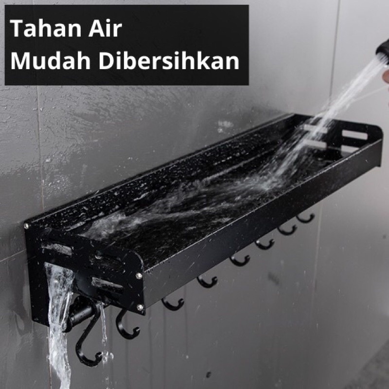Rak Bumbu Dinding Besi / Tempat Bumbu Gantung Serbaguna