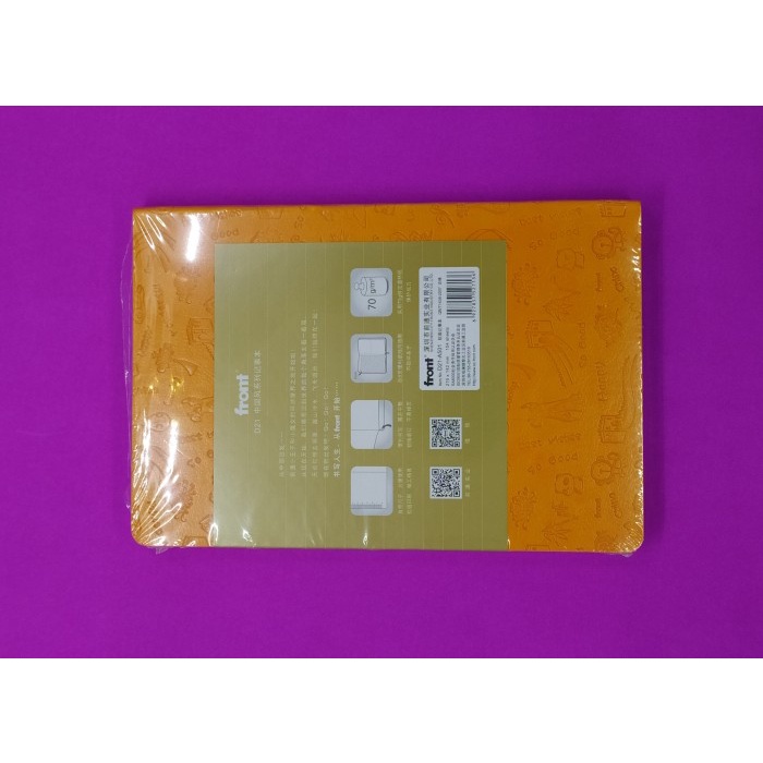 Note Front Notebook D21-A5 Orange