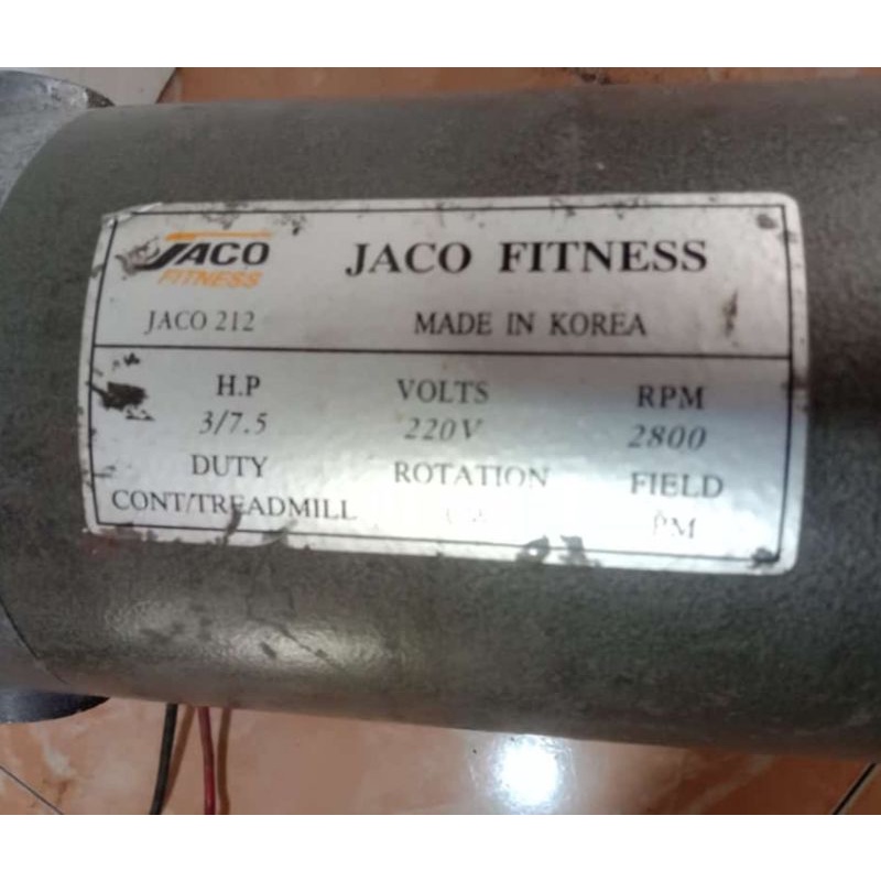 Dc Motor Treadmill Jaco 220V 3,75HP 2800Rpm