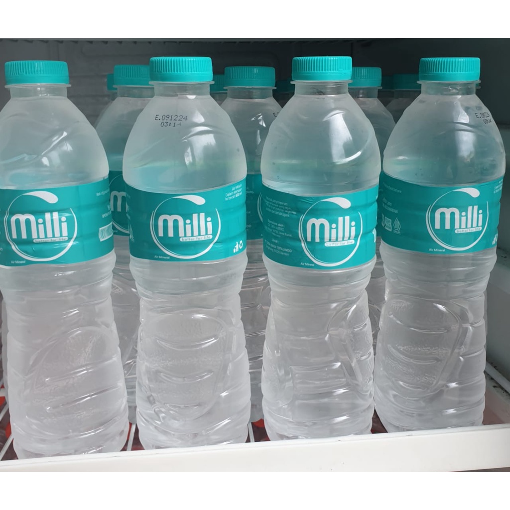 

Air Mineral 600ml x 24 Botol Merk Milli