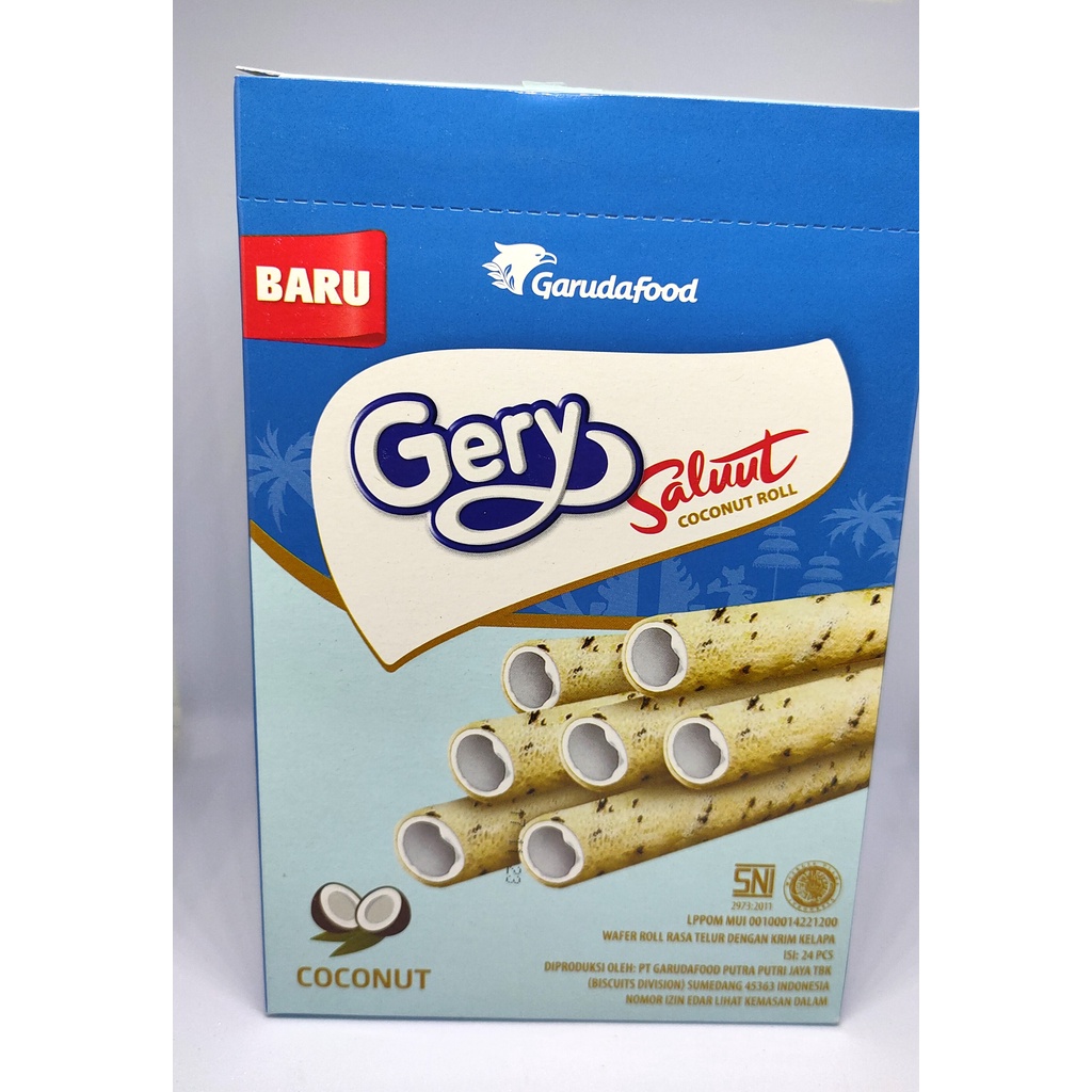 

Gery Saluut Coconut Roll 1 Box Isi 24 Pcs Ready Stok