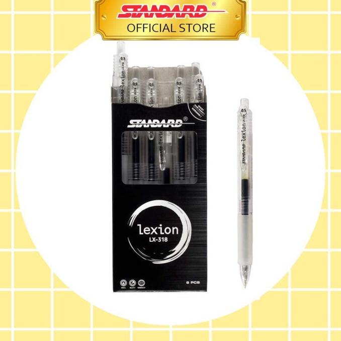 

HOT PROMO STANDARD PEN LEXION 0.5 LX-318 ISI 6 PCS
