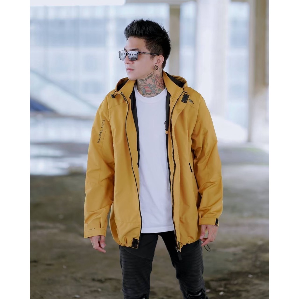 Full Yellow Jaket The Bojiel More Jaket Parasut Jaket Outdoor