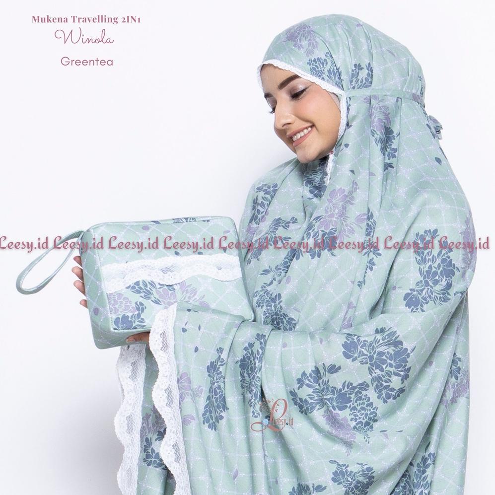 MME.07Ja23ᴱ ◦ Jumuna - Mukena Dewasa Rayon Travelling 2IN1 Winola