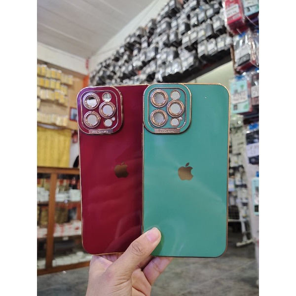 CASE SOFTSHELL CHROME GLOSSY LOGO LISTING + CAMERA PTOTECTION  SAMSUNG A52, IPHONE XS MAX, REDMI NOT
